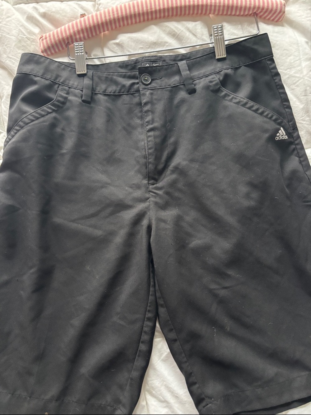 adidas Black Performance Shorts with Side Logo
